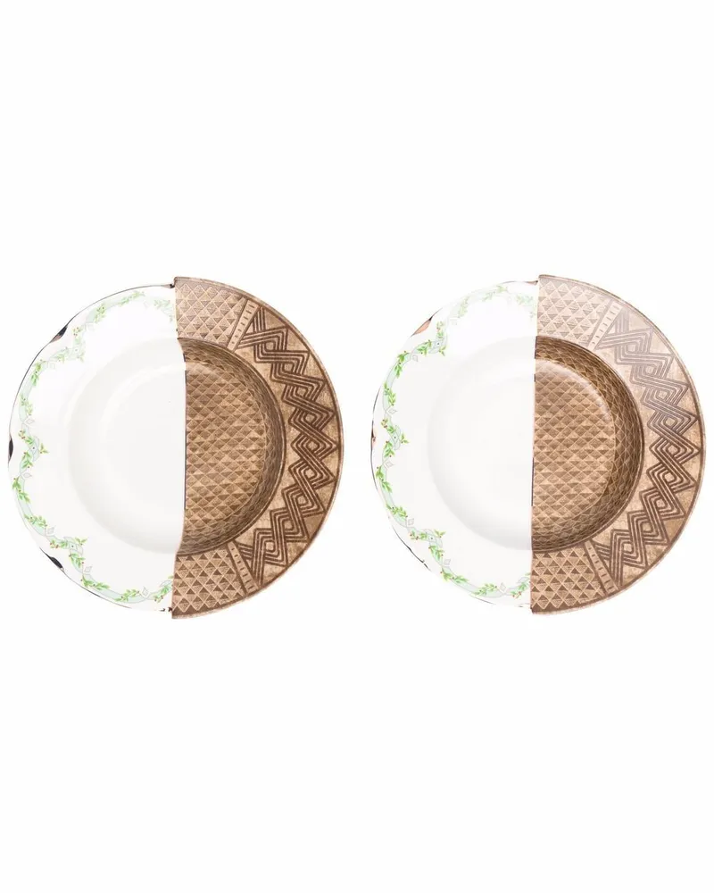 Seletti 2er-Set Malao Suppenschüsseln - Weiß Weiß