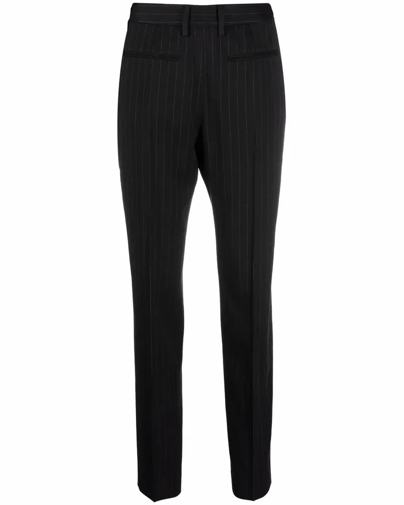 Maison Margiela Schmale Hose mit Nadelstreifen - Schwarz Schwarz