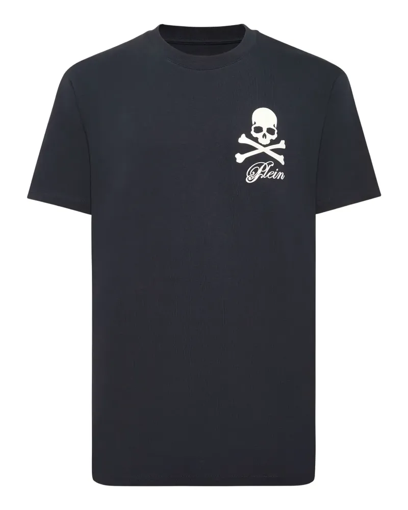 Philipp Plein T-Shirt mit Totenkopf-Print - Blau Blau