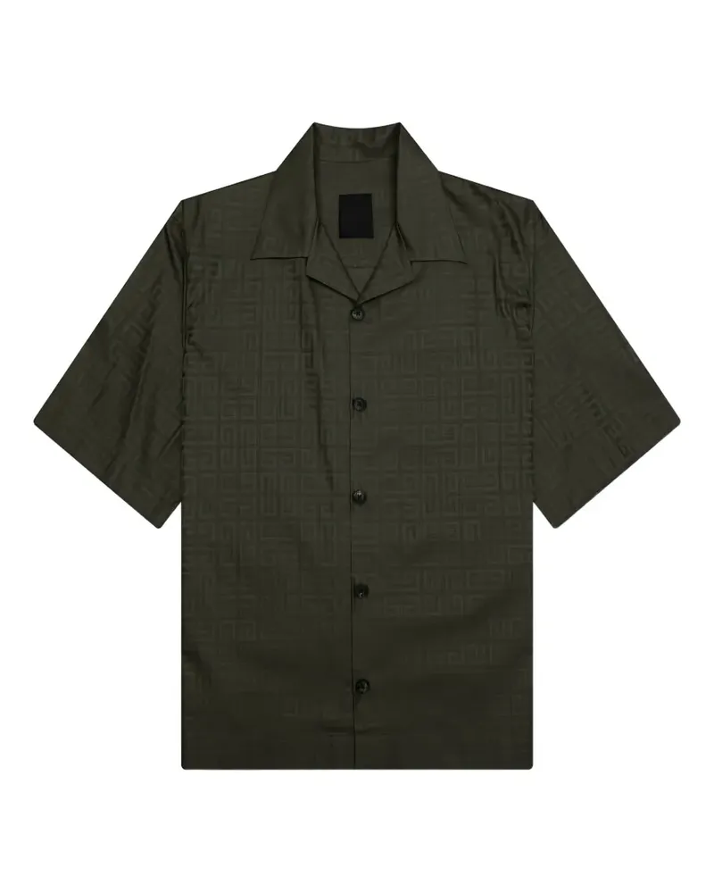 Givenchy Kastiges 4G Jacquard Hemd - Grün Grün