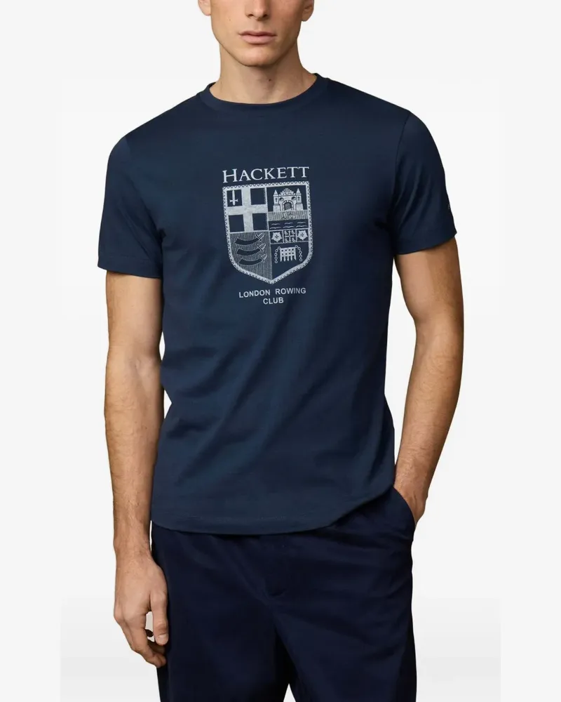 Hackett London Rowing Club print T-shirt - Blau Blau