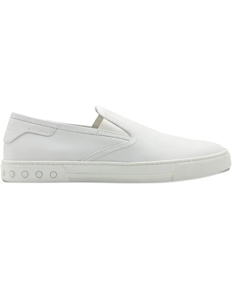 TOD'S slip-on leather loafers - Weiß Weiß