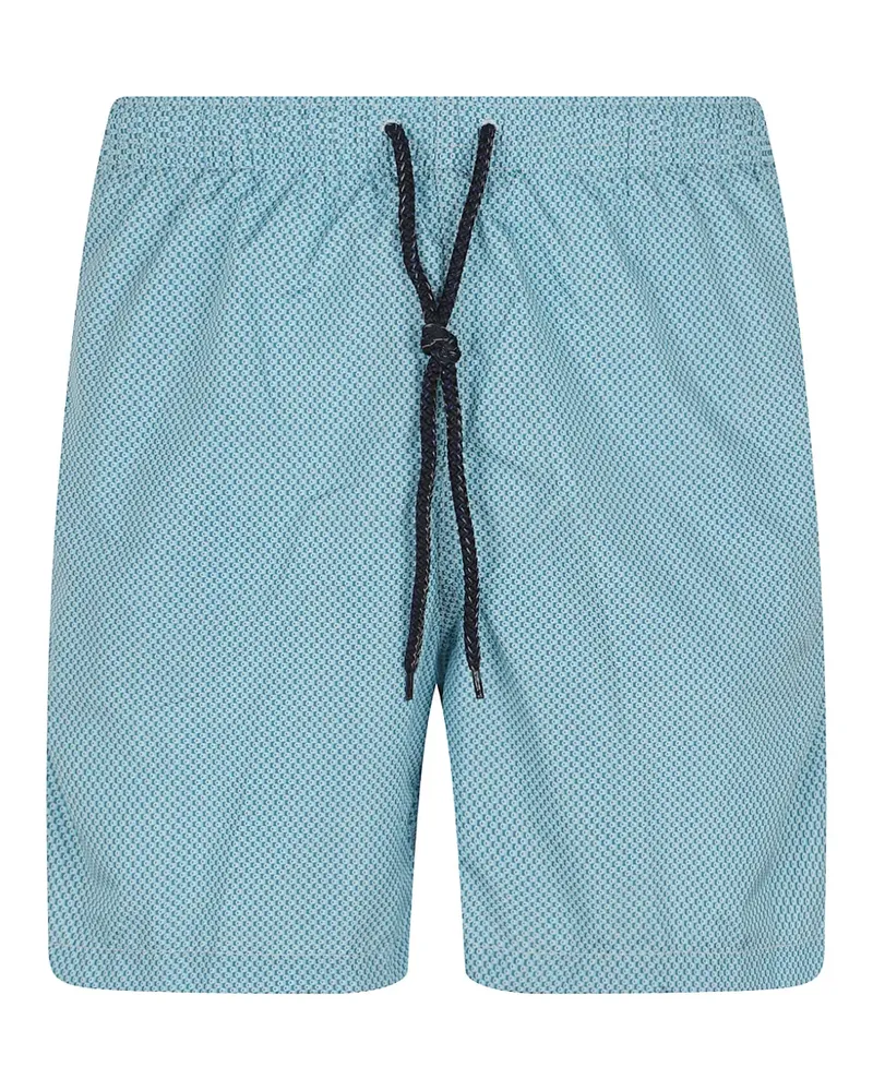 Drumohr  geometric-print drawstring swim shorts - Blau Blau