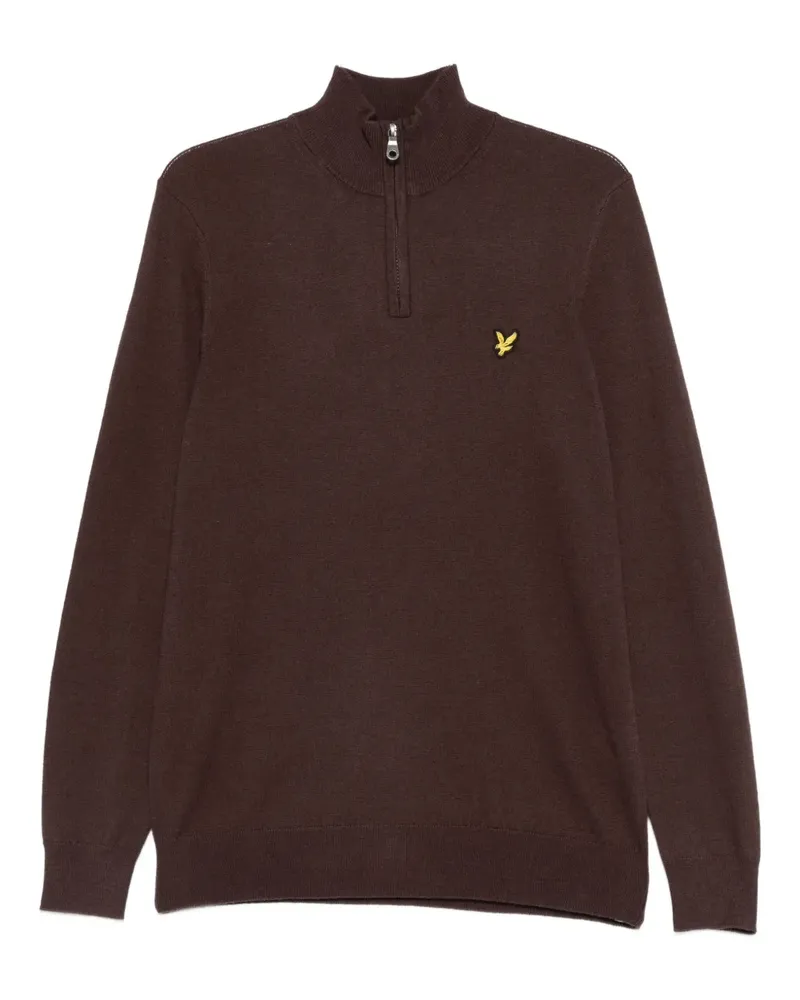 Lyle & Scott Pullover mit Stehkragen - Braun Braun