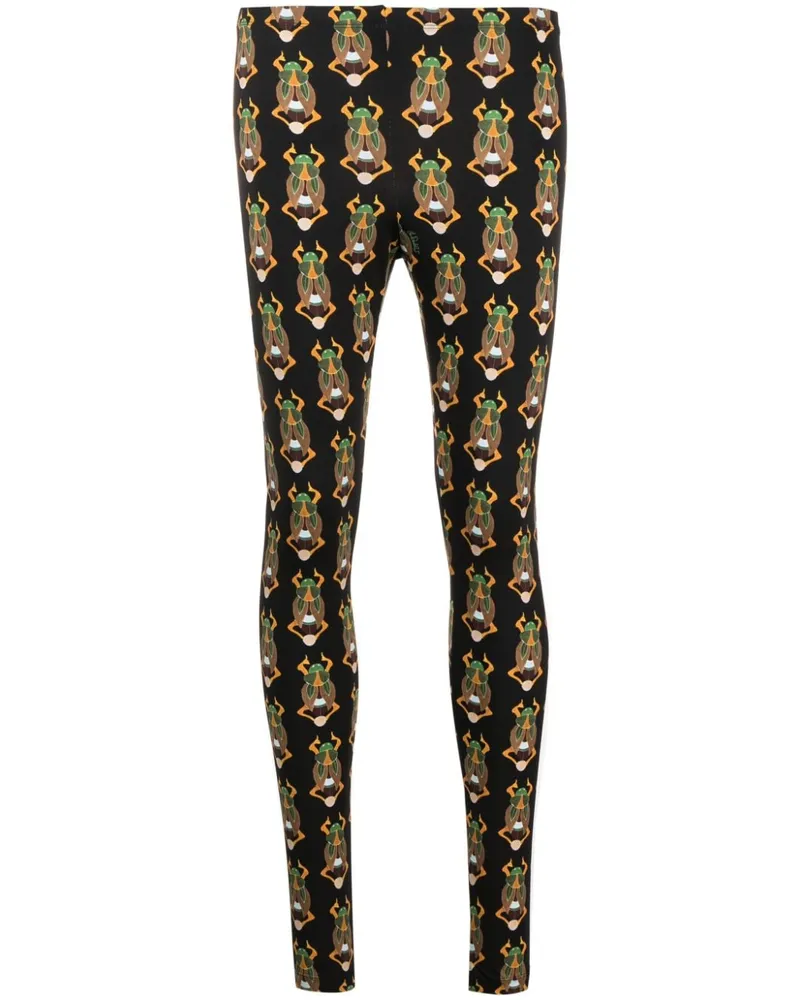 La DoubleJ Leggings mit grafischem Print - Schwarz Schwarz