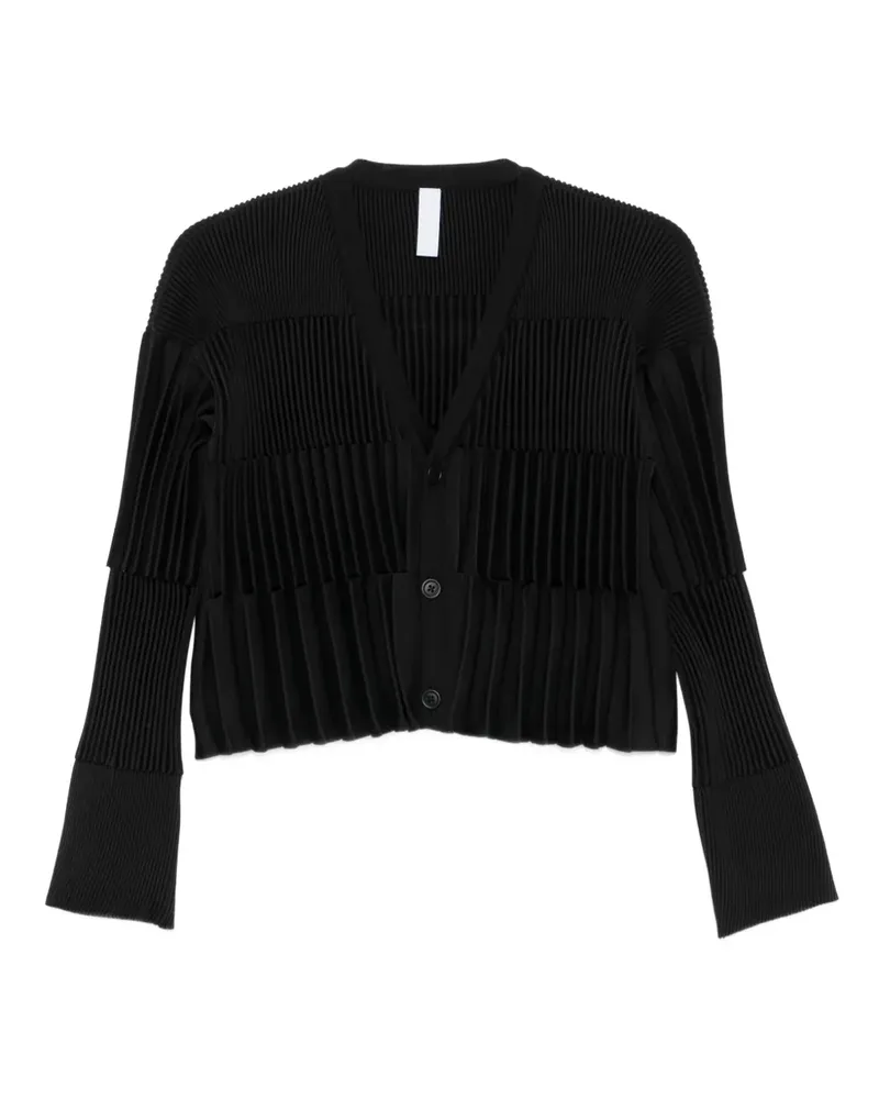 CFCL Plissierter Cardigan - Schwarz Schwarz