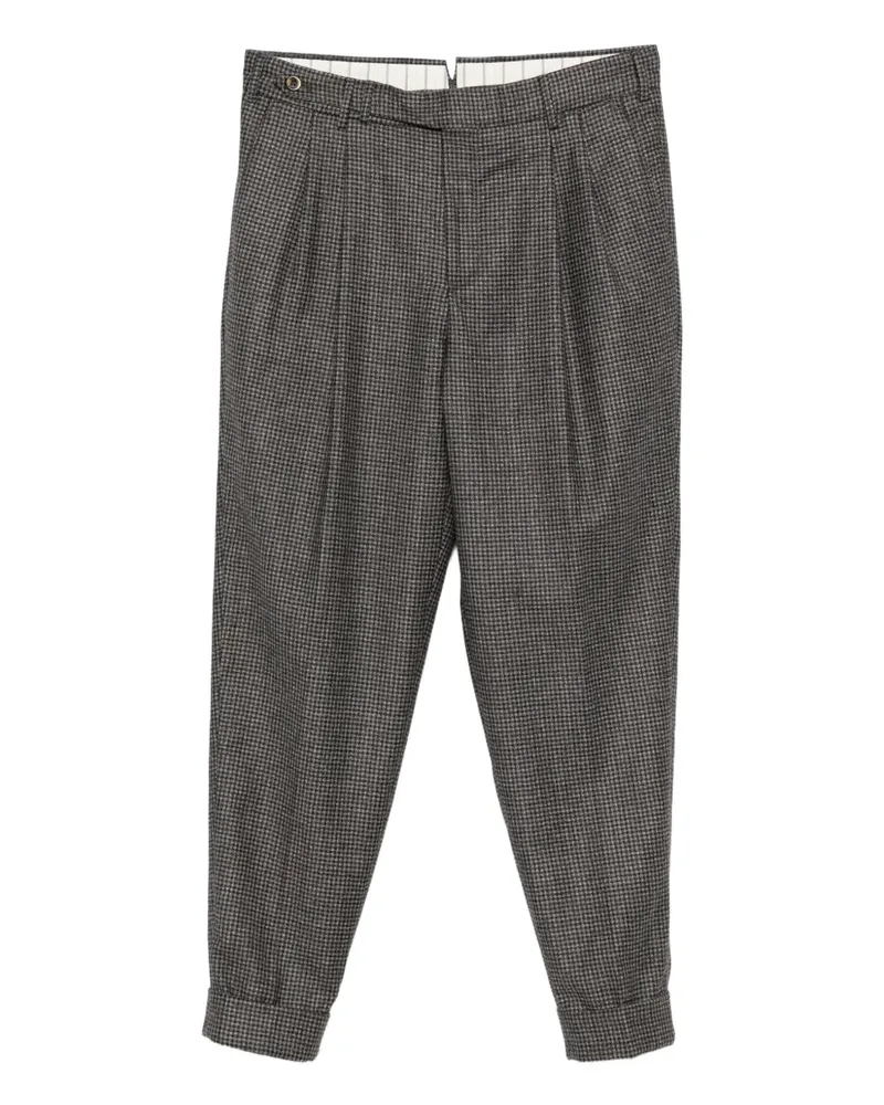 PT TORINO Karierte Hose - Grau Grau