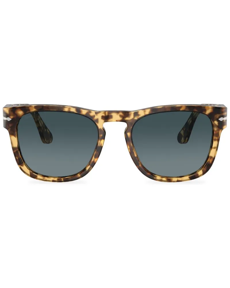 Persol Elio Sonnenbrille mit eckigem Gestell - Braun Braun