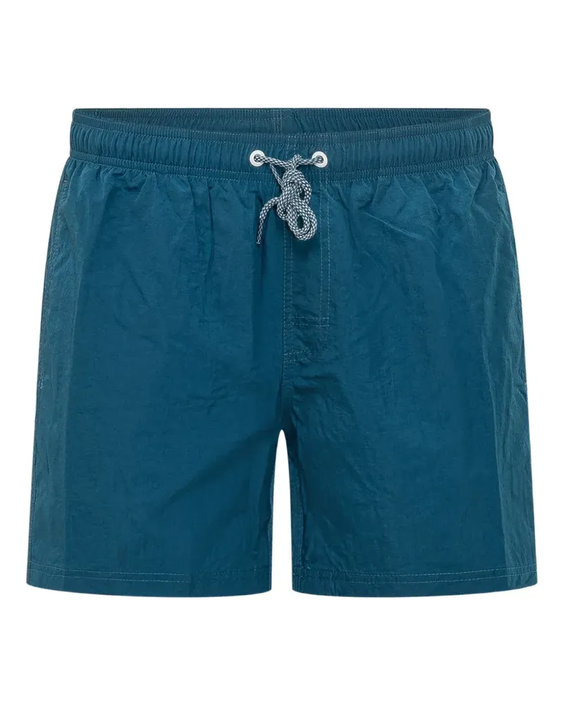 Sundek Badeshorts mit Knitteroptik - Blau Blau
