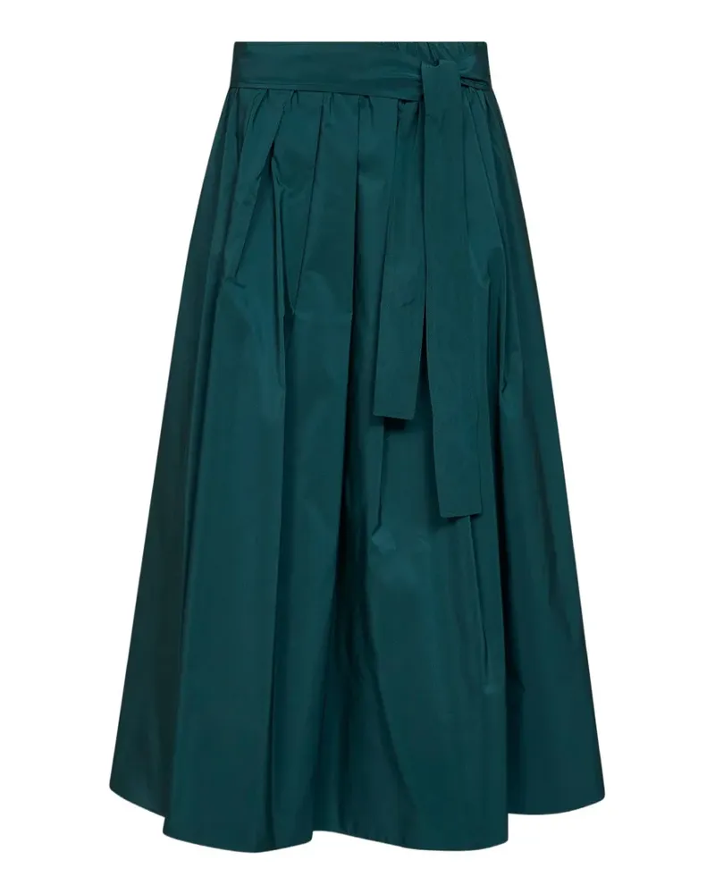 Max Mara Alpaca belted midi pleated skirt - Grün Grün