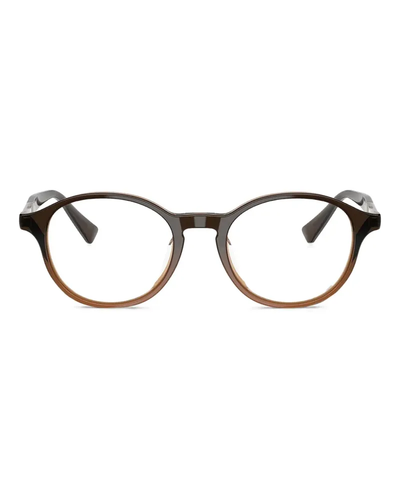 Brunello Cucinelli Brille mit rundem Gestell - Schwarz Schwarz