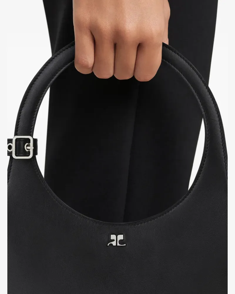 Courrèges logo slap bracelet - Weiß Weiß