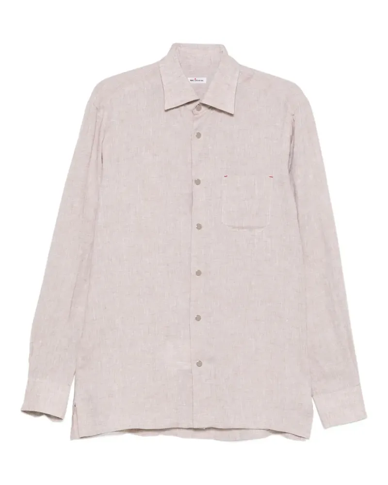 Kiton Hemd in Beige - Nude Nude