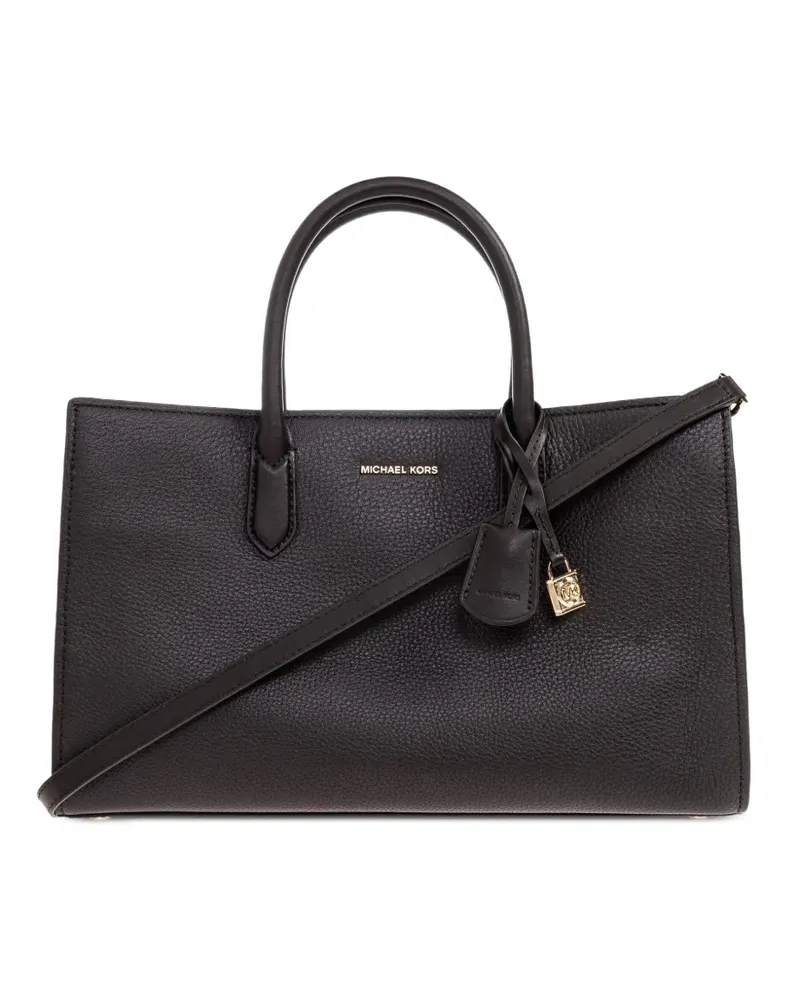 Michael Kors Mittelgroßer Scarlett Tote Bag mit geknotetem Henkel - Schwarz Schwarz