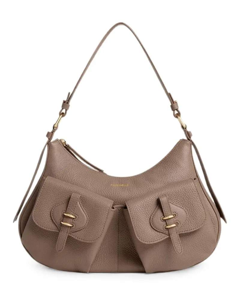 Coccinelle medium Mavery Pocket shoulder bag - Nude Nude