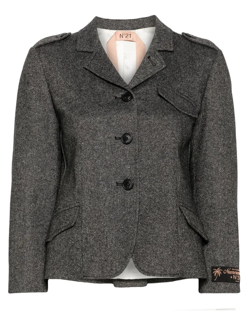 N° 21 Melierte Jacke - Grau Grau