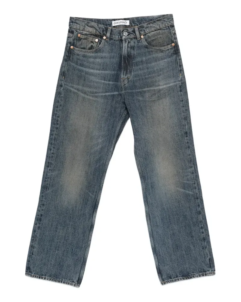 Our Legacy Ausgeblichene Jeans - Blau Blau