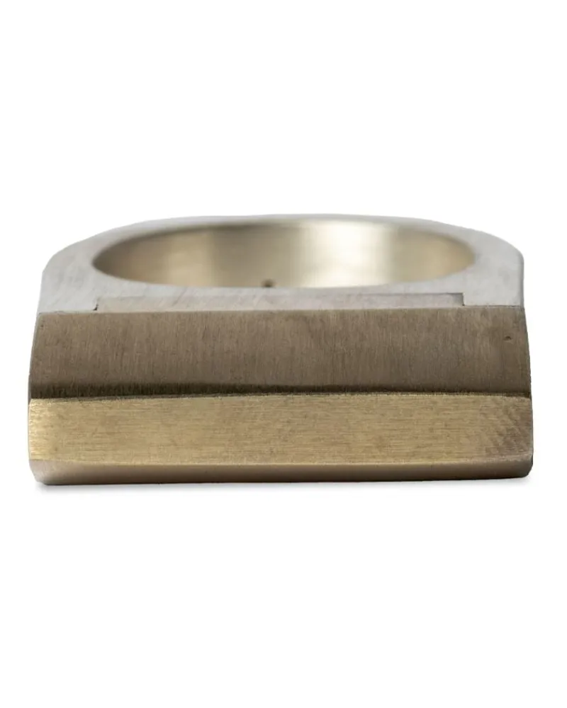 Parts Of Four Plate Pyroid Single Ring aus Sterlingsilber Silber