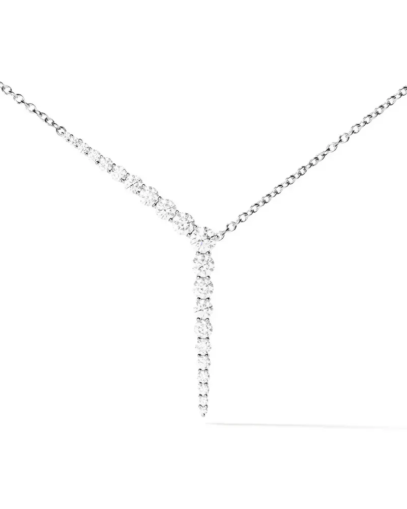 Melissa Kaye 18kt Weißgoldhalskette mit Diamanten - Silber Silber