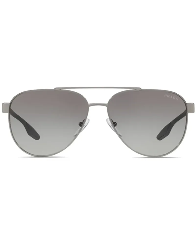 Prada Linea Rossa' Sonnenbrille - Schwarz Schwarz