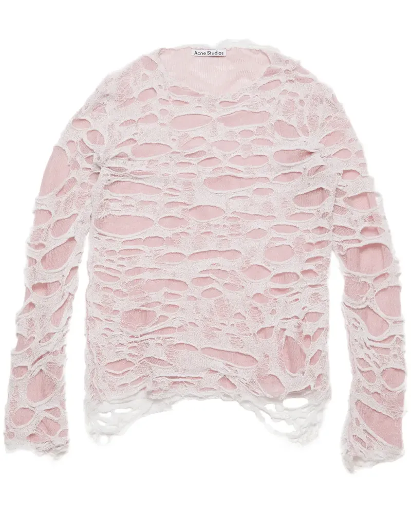 Acne Studios Pullover mit Cut-Out - Rosa Rosa