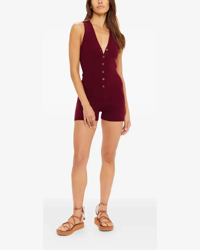 The Upside Gestrickter Simi Playsuit - Braun Braun