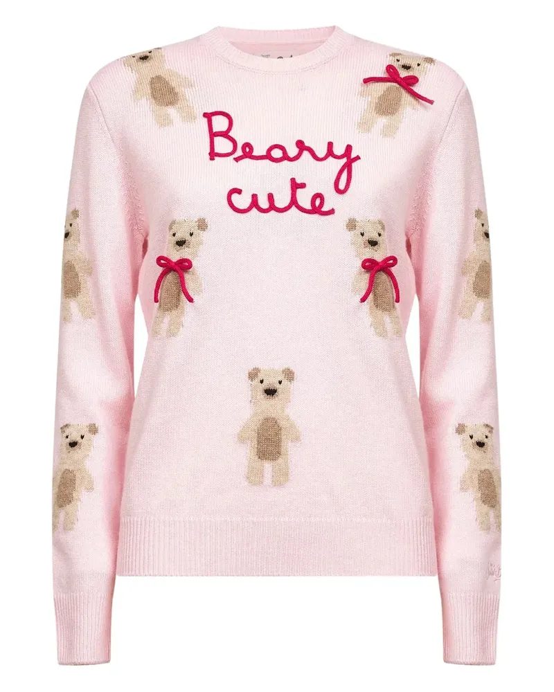 MC2 Saint Barth Pullover mit Teddy - Rosa Rosa