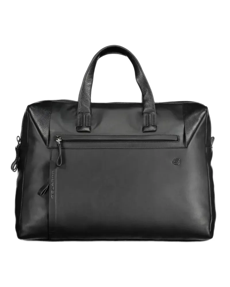 Piquadro leather briefcase - Schwarz Schwarz
