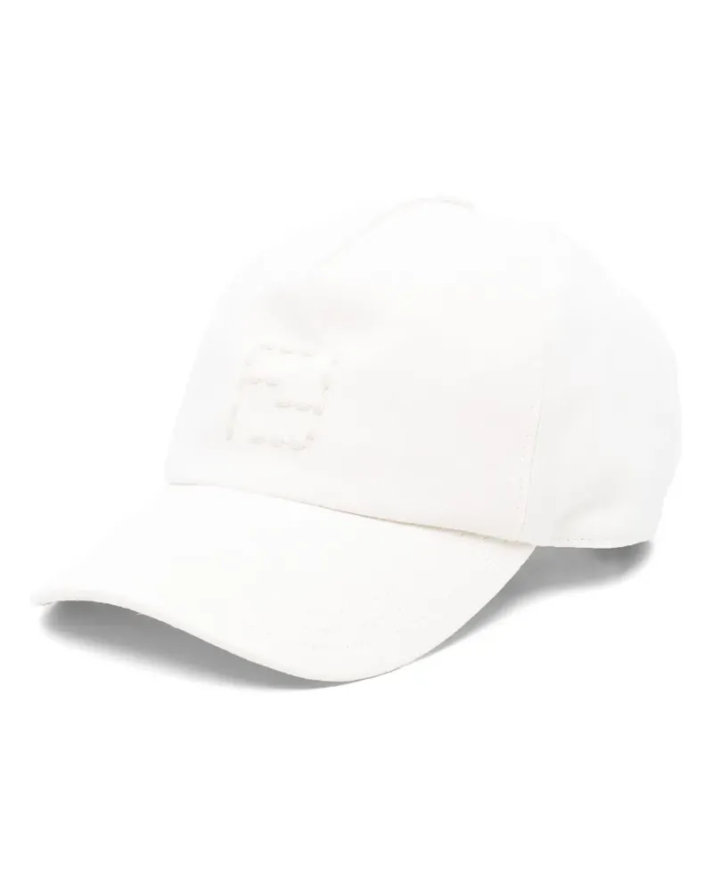 Fendi Baseballkappe mit Logo-Stickerei - Nude Nude