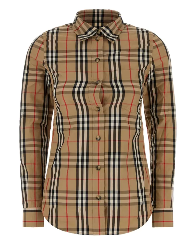 Burberry Kariertes Lapwing Hemd - Braun Braun