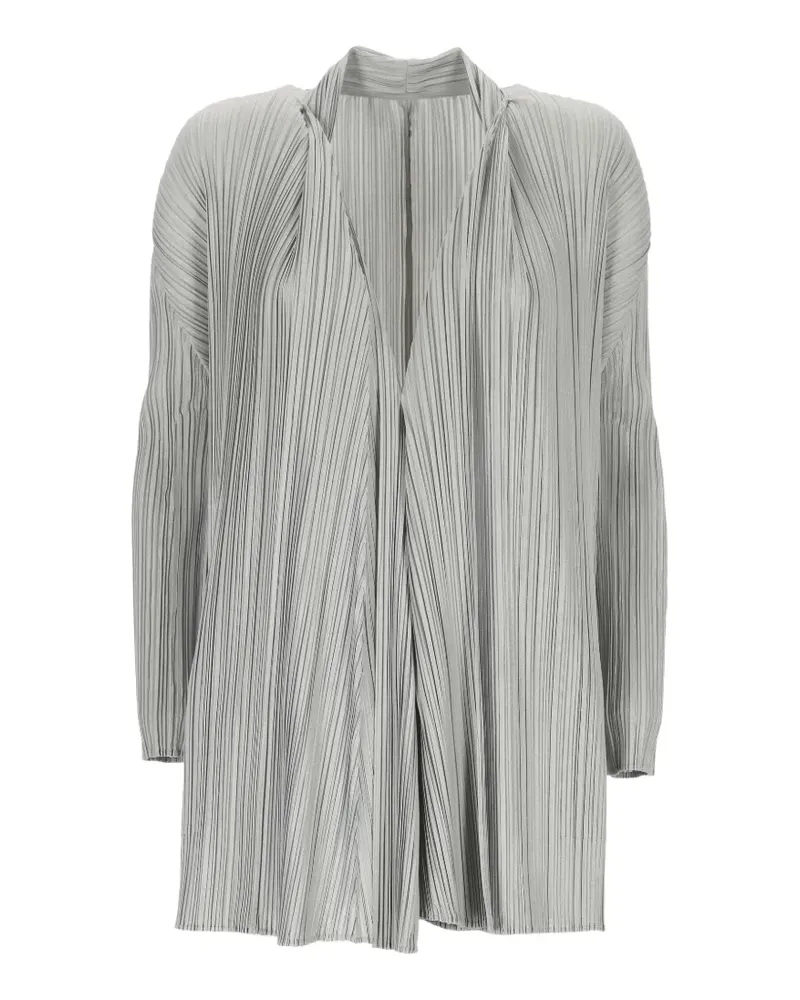 Issey Miyake plissé-effect sweatshirt - Grau Grau