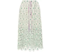 Midirock aus Makramee - Nude