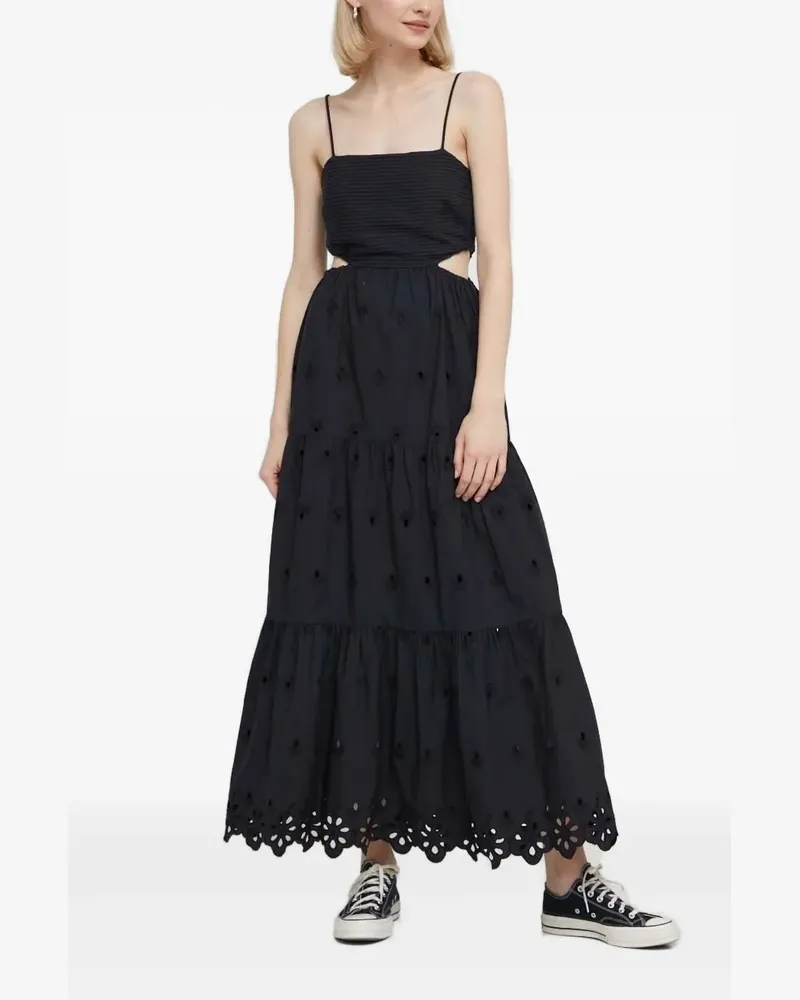 Desigual Maxikleid mit Nieten - Schwarz Schwarz