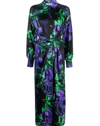 MSGM Kleid mit abstraktem Print Violett