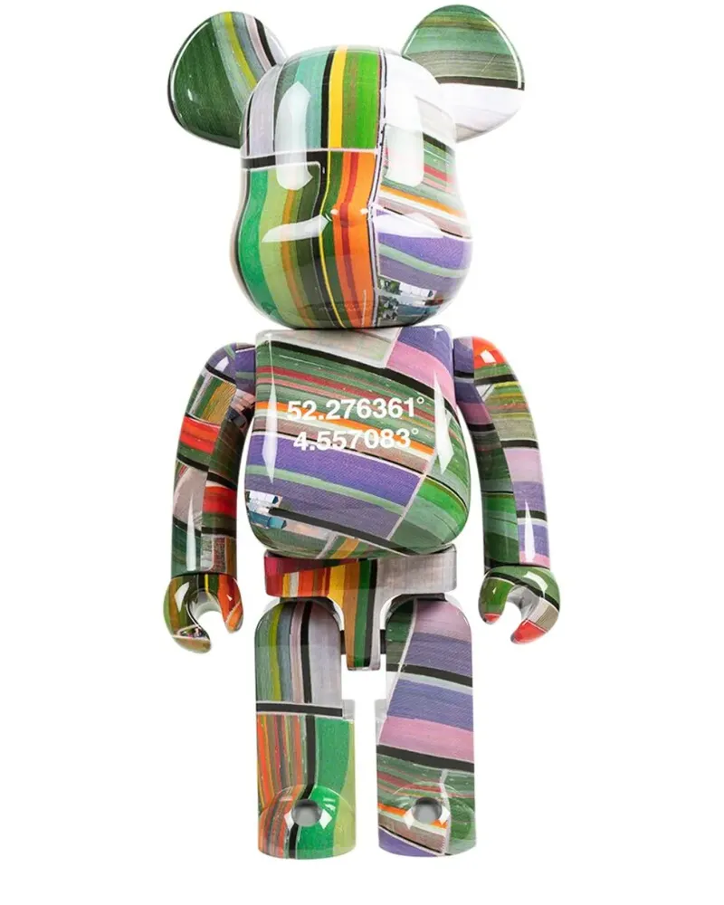 Medicom Toy x Benjamin Grant Overview Lisse Bearbrick 1000% Figur - Grün Grün