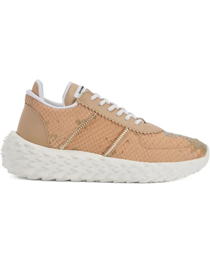 Giuseppe Zanotti Urchin Sneakers mit Schlangen-Optik - Nude Nude