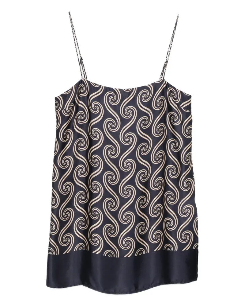 Faithfull The Brand Aina Oberteil mit Print - Blau Blau