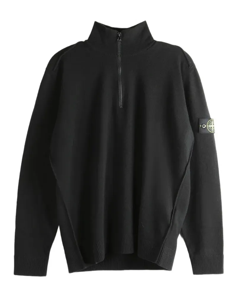 Stone Island zip fastening sweater - Schwarz Schwarz