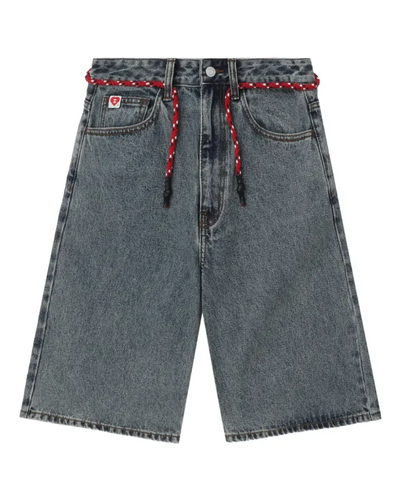 BAPE Apee Shorts mit Herzmotiv - Blau Blau