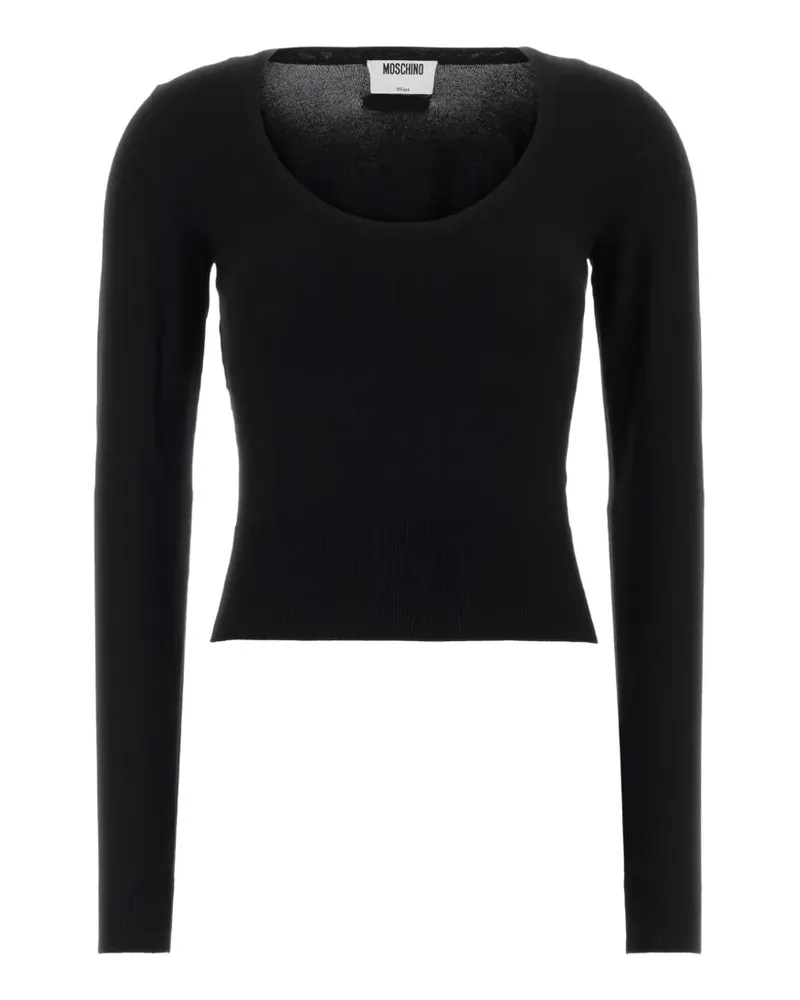 Moschino Pullover mit U-Ausschnitt - Schwarz Schwarz