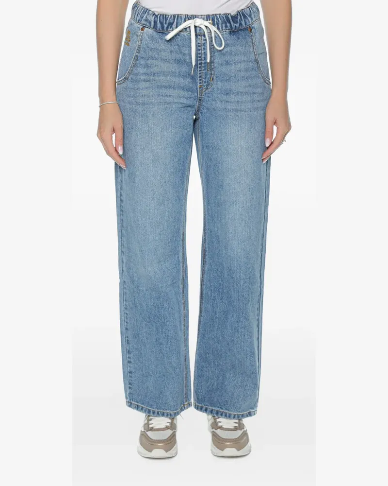 One Teaspoon Roadhouse drawstring-waist jeans - Blau Blau