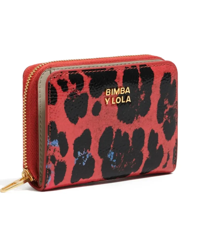BIMBA Y LOLA Portemonnaie mit Leoparden-Print - Rot Rot