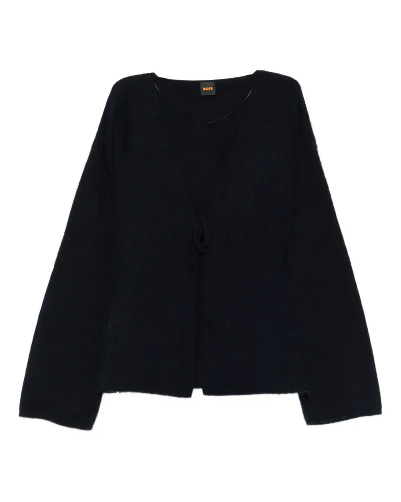 HUGO BOSS Cardigan mit Rundhalsausschnitt - Blau Blau