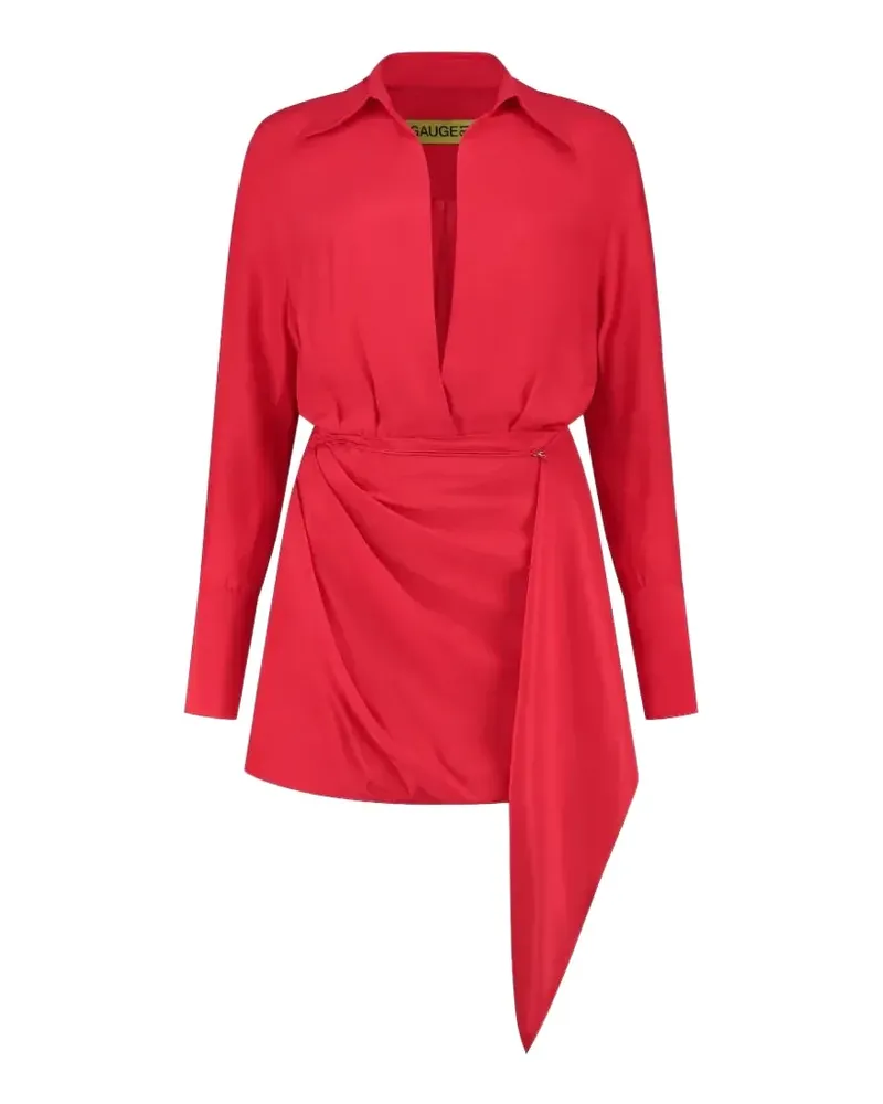 GAUGE81 Minikleid aus Seide - Rot Rot