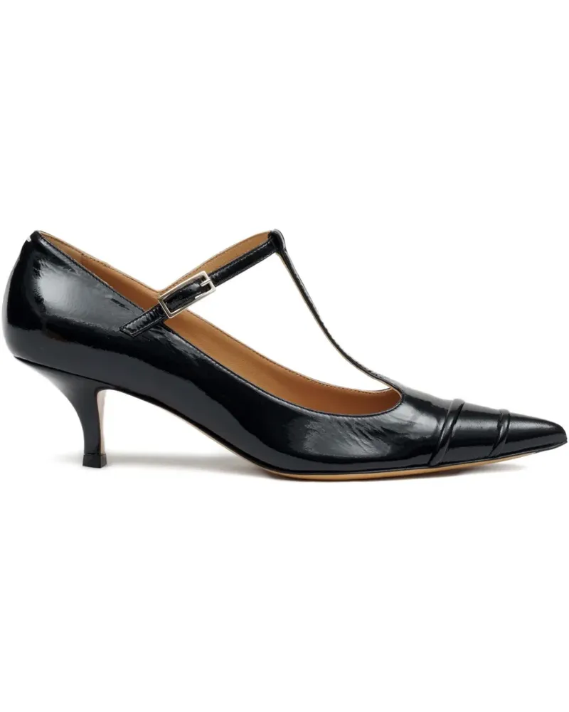 Maison Margiela Kinkies Pumps aus Lackleder mit T-Riemen 55mm - Schwarz Schwarz