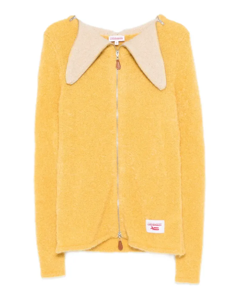 Charles Jeffrey Loverboy Banana Cardigan mit Reißverschluss - Gelb Gelb
