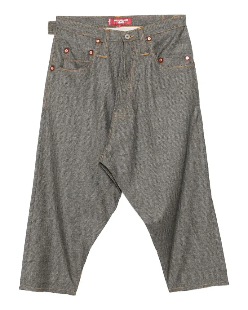 Junya Watanabe x Levis checked tapered trousers - Grau Grau