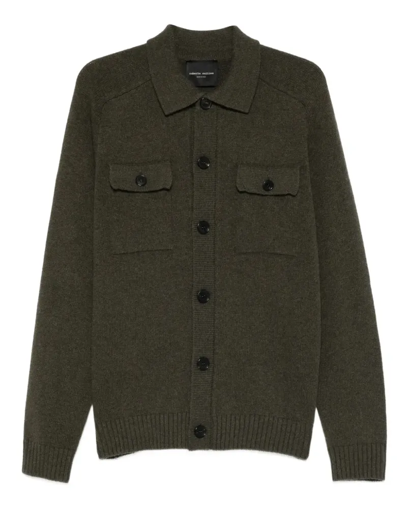 Roberto Collina Hemd mit Tasche - Grün Grün