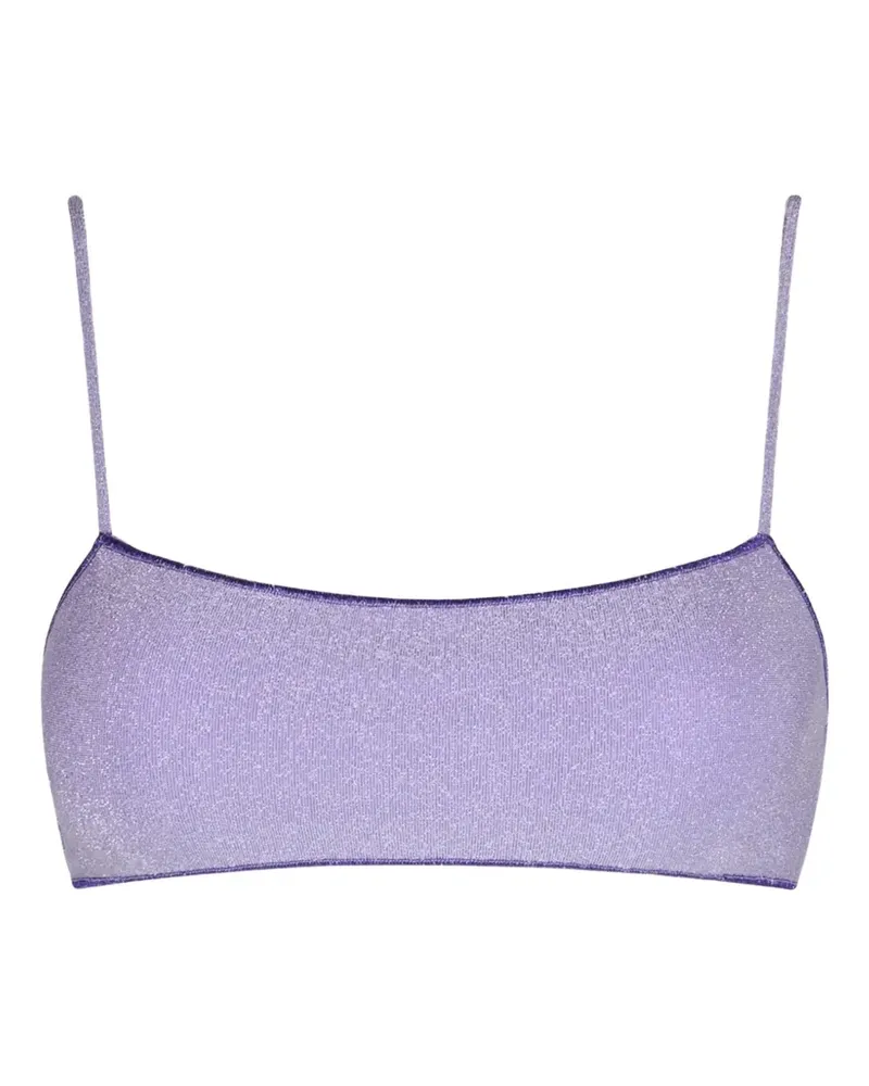 MC2 Saint Barth Sadie Lurex-Bikinioberteil - Violett Violett