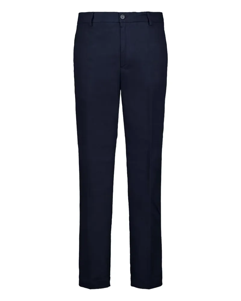 120% Lino Hose mit geradem Bein - Blau Blau